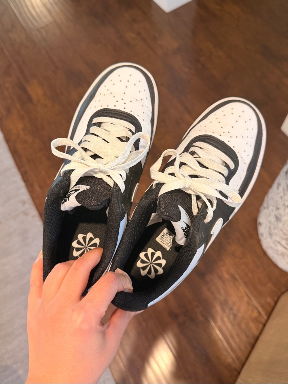Nike Women’s Black and White Low-Top Sneakers